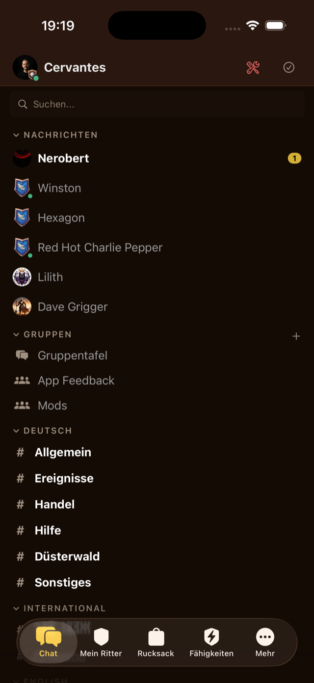 Chat-Kanäle